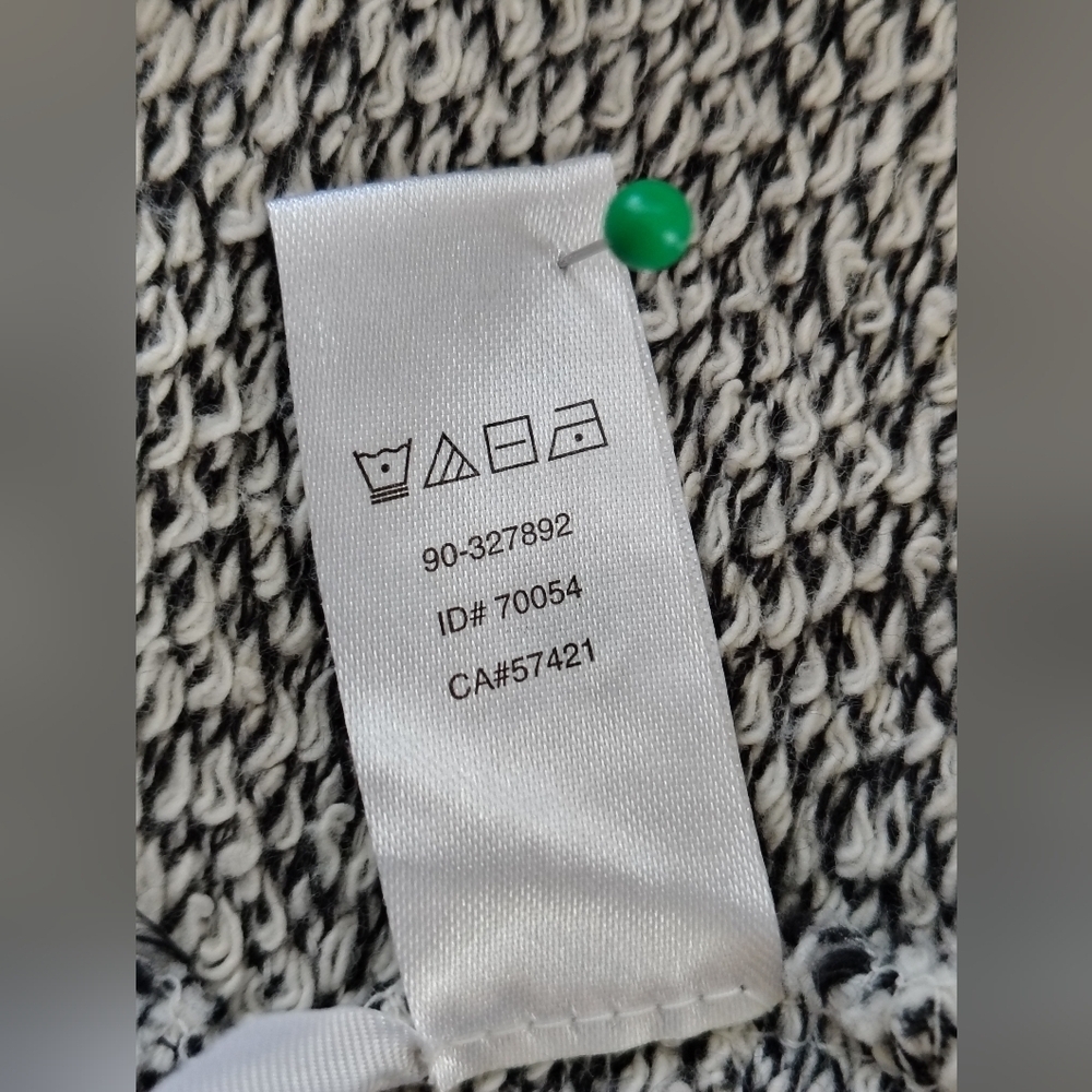 Loft Gray and White Shawl Collar Vest Size M - Picture 7 of 7